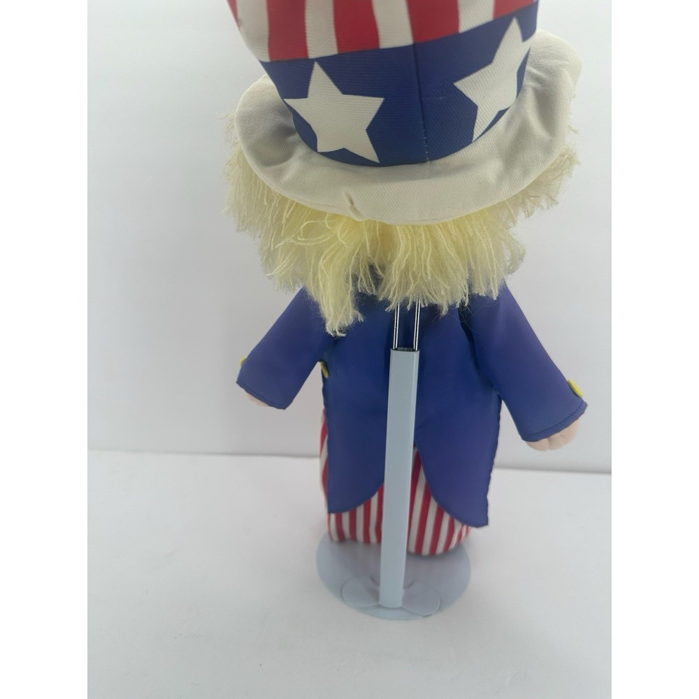 VTG 1986 APPLAUSE PRECIOUS MOMENTS UNCLE SAM DOLL WITH STAND 16", USA - Picture 2 of 6